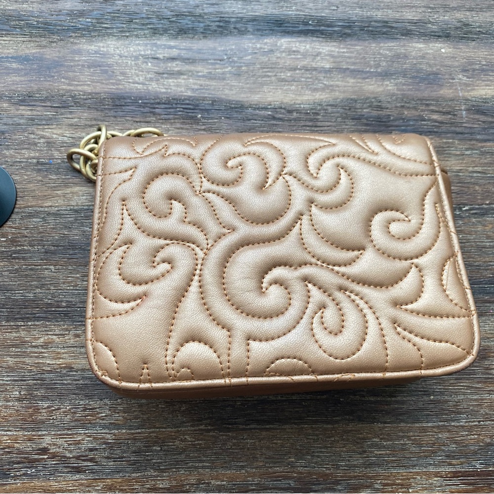 Shimmer Beige Clutch